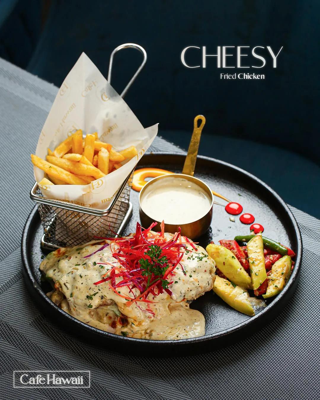 Cheesy Fried Chicken